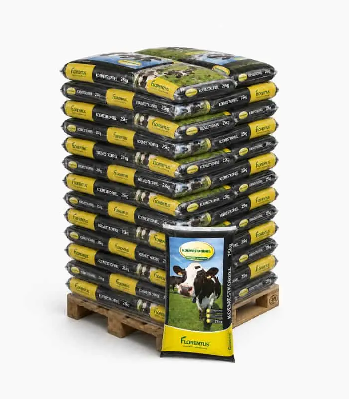 Koemestkorrels zak 25 kg (40 Liter) – 36 zakken | Populair bij klanten