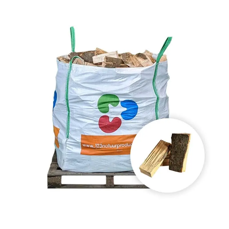 Klantfavoriet | Bigbag ovengedroogd essen haardhout – Bigbag 1 kuub