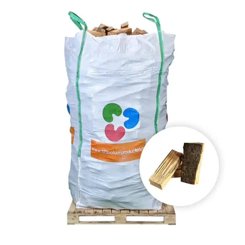 Veilig betalen - Bigbag ovengedroogd essen haardhout – Bigbag 2 kuub