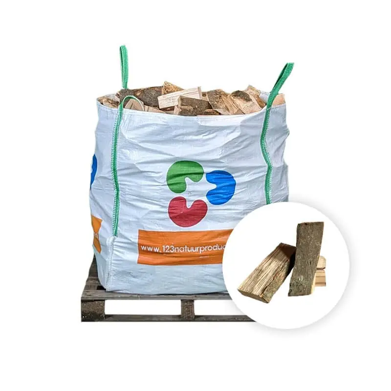 Premiumkwaliteit | Ovengedroogd haardhout BEUKEN – Bigbag 1 kuub