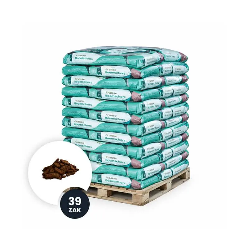 Franse Boomschors Fijn 4/8mm 70L – 39 stuks (volle pallet) | Laatste kans