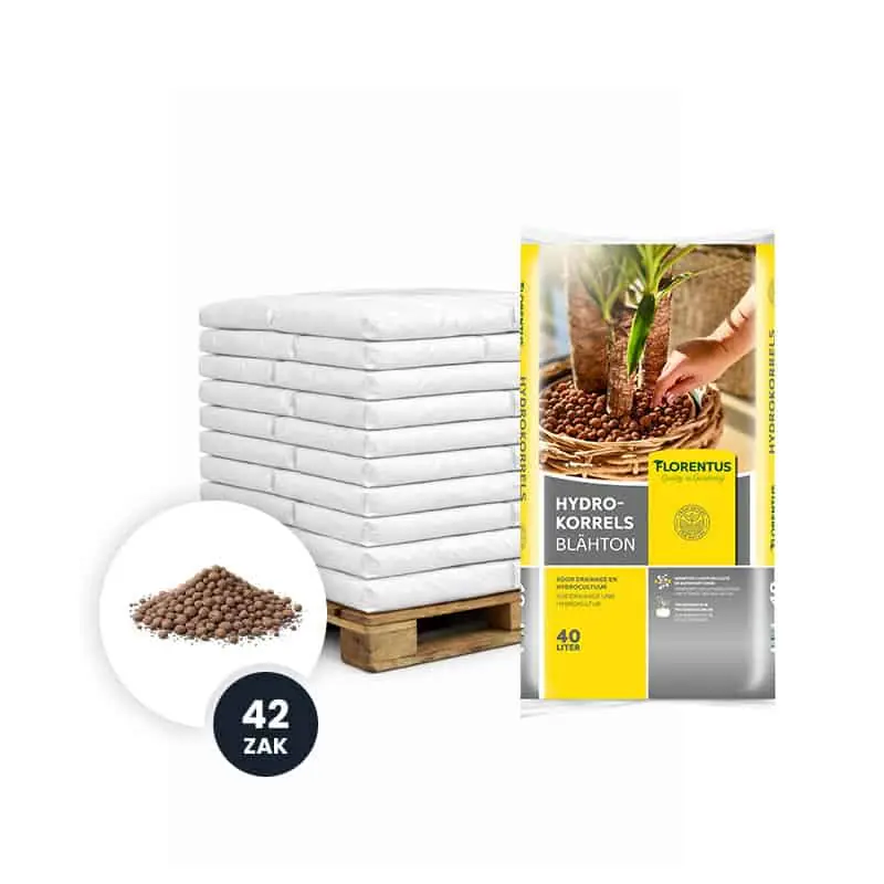 Bestel nu - Hydrokorrels pallet Florentus 8-16 mm, 42 × 40 liter