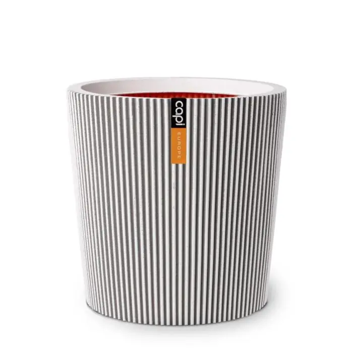 Bloempot Vase conisch groove ivoor - Capi - Aanrader