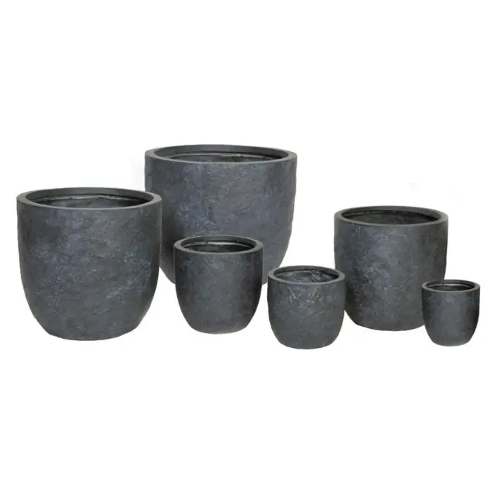 Bloempot Arizona Egg Pot Graphite - Mega Collections - Pak je kans