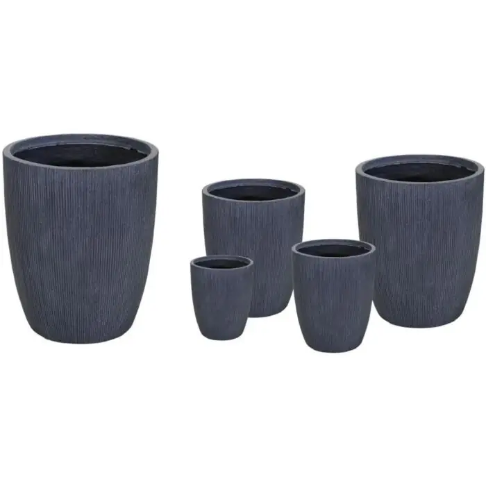 Actieprijs | Bloempot Nora Egg Pot High Graphite - Mega Collections