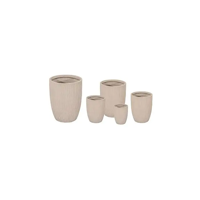 Net gelanceerd | Bloempot Nora Egg Pot High Sand - Mega Collections