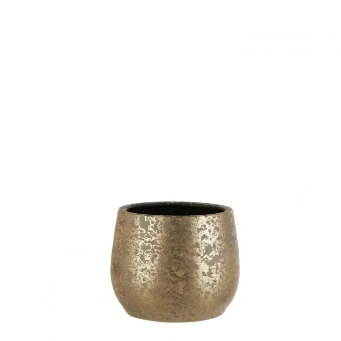 Nieuw in de shop - Pot clemente d25.5h20cm goud - Mica
