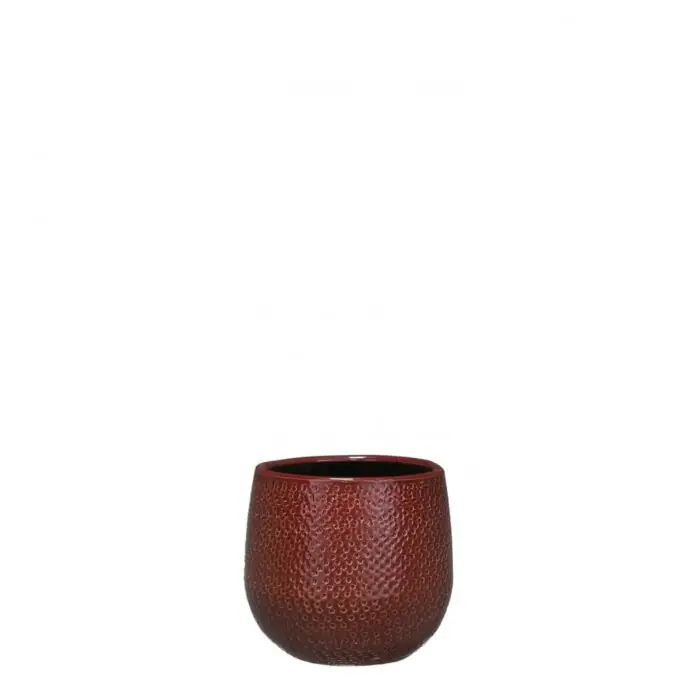 Pot Gabriel d14h12cm bordeaux - Mica - Speciale deal