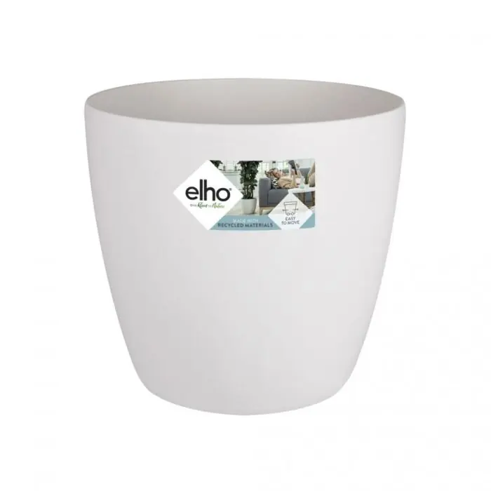 Gratis retourneren | Elho Brussels rond wielen wit Ø 39 cm