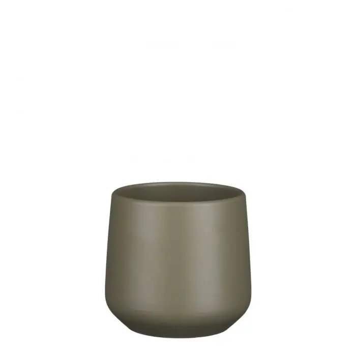 Pot amber d12.5h13.5cm groen - Mica | Nu beschikbaar