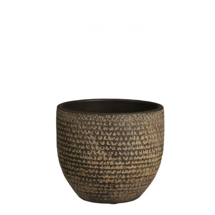 Pot Carrie d16h14cm bruin - Mica | Bespaar nu