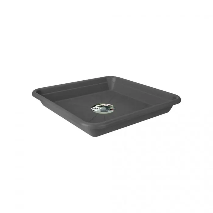 Expreslevering - Elho Universele Schotel Vierkant antraciet Ø 20 cm