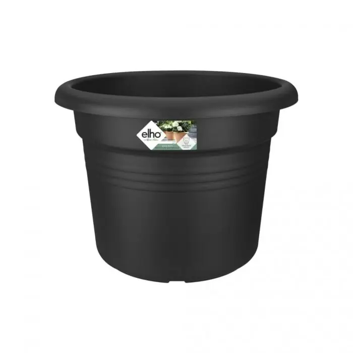 Elho Green Basics Cilinder Living Black Ø 34.3 x H 26.8 cm - Actie