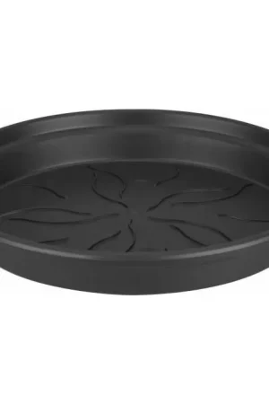 Zolang de voorraad strekt - Elho Green Basics Schotel Living Black Ø 21.5 cm