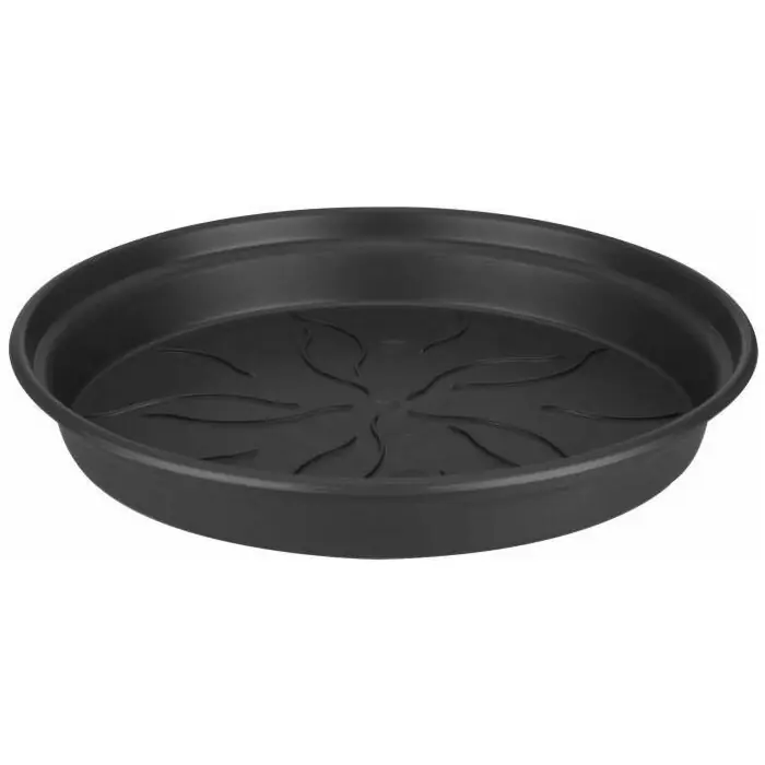 Nieuw binnengekomen - Elho Green Basics Schotel Living Black Ø 10 x H 1.5 cm