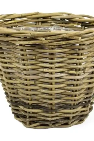 Voordeelprijs - Plantenpot rotan Ø 35 cm antiek grijs