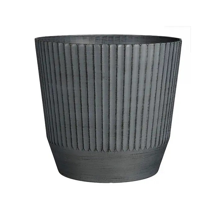 Bloempot Rio rond donkergrijs Ø 45 cm - Mica | Snelle verzending