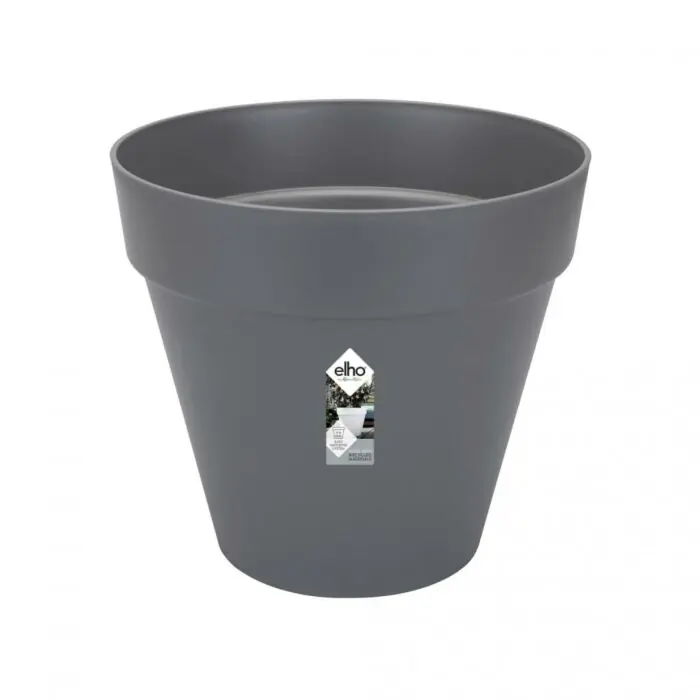 Elho Loft Urban rond Wielen Antraciet Ø 58 x H 54 cm | Nu beschikbaar