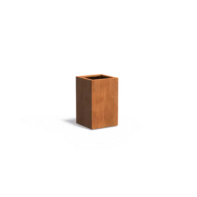 Voordelig | Cortenstaal PlantenbakkenCARREZ met bodem500 x 500 x 800 mm