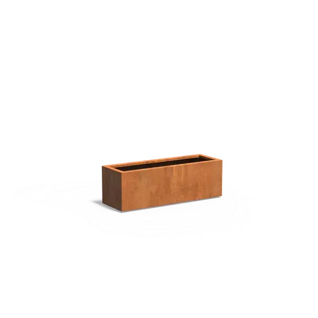 Bestel nu | Cortenstaal PlantenbakkenCARREZ met bodem1200 x 400 x 400 mm