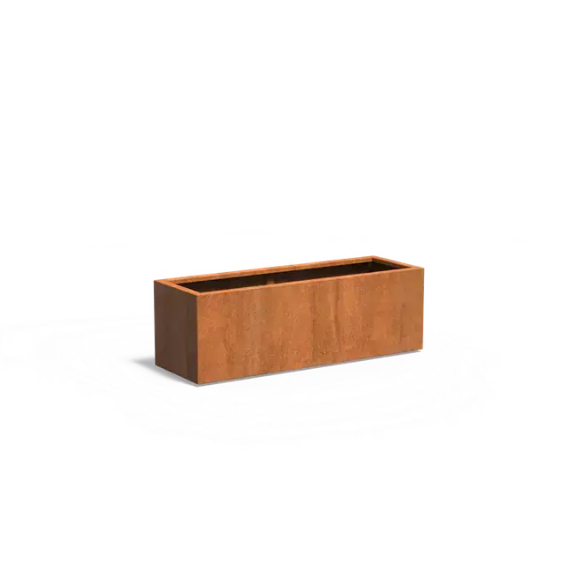 Actie loopt bijna af - Cortenstaal PlantenbakkenCARREZ met bodem1500 x 500 x 500 mm