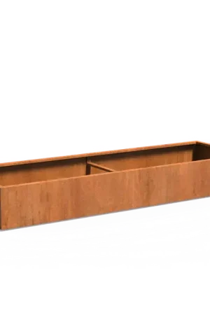 Zeer goed beoordeeld - Cortenstaal PlantenbakkenCARREZ met bodem3000 x 1000 x 400 mm