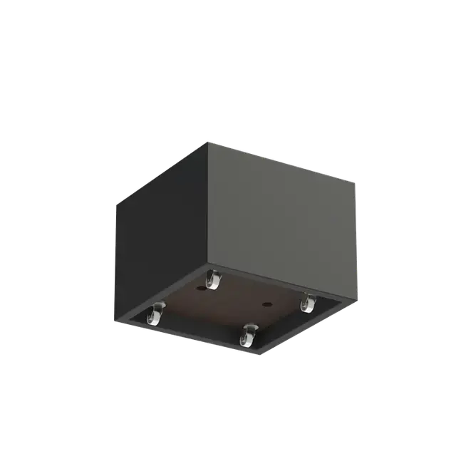 Polyester PlantenbakkenCARREZ Met wielen800 x 800 x 600 mm | Rechtstreeks van de fabrikant