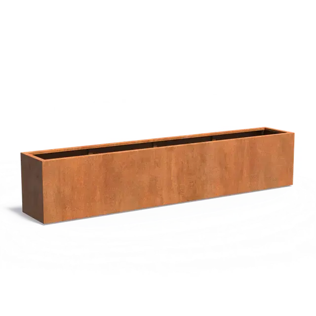 Veel voordeel | Cortenstaal PlantenbakkenCARREZ met bodem3000 x 500 x 600 mm