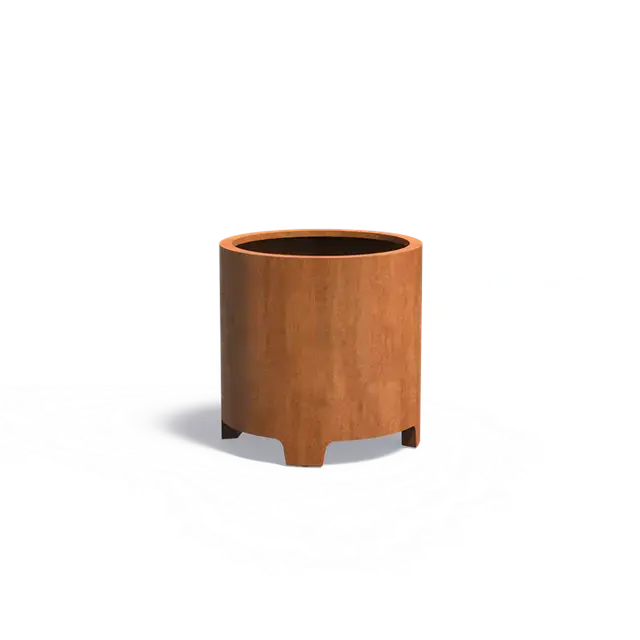 Cortenstaal PlantenbakkenCIRCUM met poten800 x 800 mm | Snelle verzending