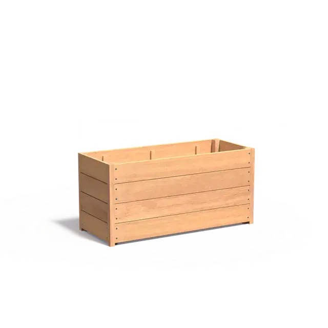 Veel voordeel | Hardhout PlantenbakkenCARREZ met bodem1200 x 500 x 574 mm