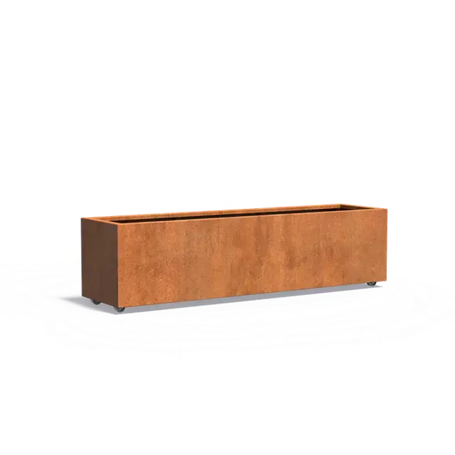 Cortenstaal PlantenbakkenCARREZ Met wielen2000 x 500 x 500 mm - Aanbieding
