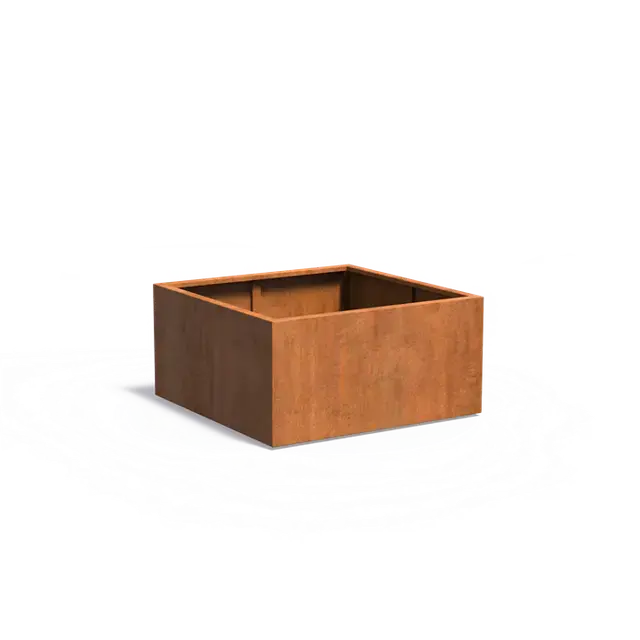 Populair bij klanten | Cortenstaal PlantenbakkenCARREZ met bodem1200 x 1200 x 600 mm