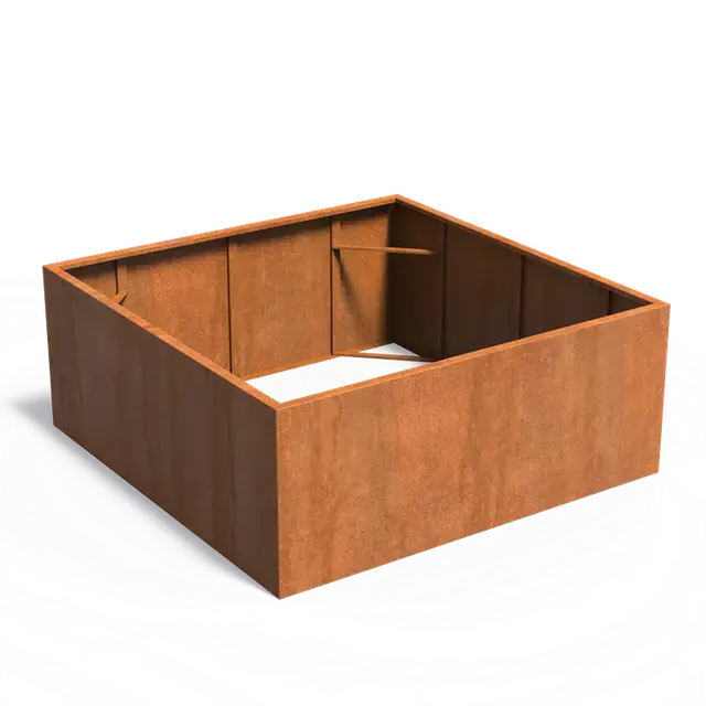 Makkelijk bestellen - Cortenstaal PlantenbakkenCARREZ Zonder bodem2000 x 2000 x 800 mm