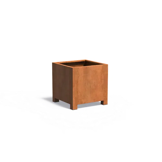 Cortenstaal PlantenbakkenCARREZ met poten800 x 800 x 800 mm - Voordeelprijs