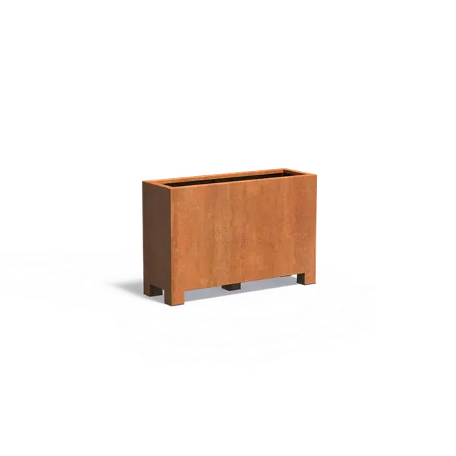 Cortenstaal PlantenbakkenCARREZ met poten1200 x 400 x 800 mm - Makkelijk bestellen