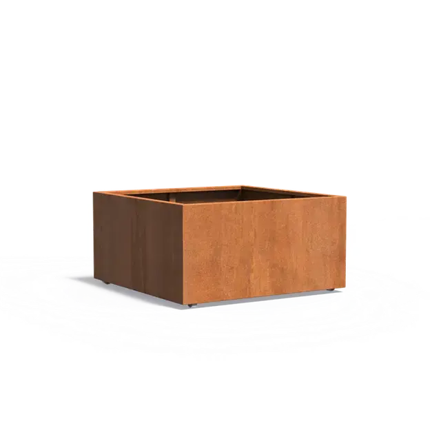 Nieuw gelanceerd - Cortenstaal PlantenbakkenCARREZ Met wielen1200 x 1200 x 600 mm