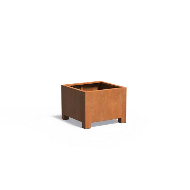 Cortenstaal PlantenbakkenCARREZ met poten800 x 800 x 600 mm - Aanbieding