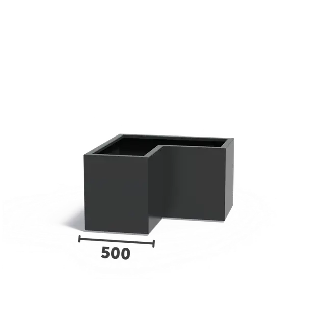 Aluminium PlantenbakkenCARREZ L-vorm1000 x 1000 x 600 mm | Outlet