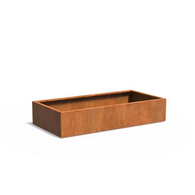 Cortenstaal PlantenbakkenCARREZ met bodem2000 x 1000 x 400 mm - Trending