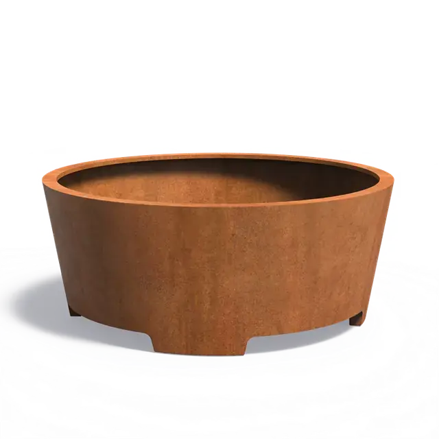 Direct van de fabrikant | Cortenstaal PlantenbakkenCONIC met poten2000 x 800 mm