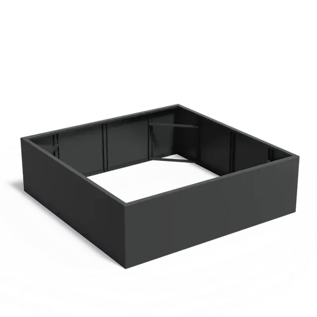 Veilig winkelen | Aluminium PlantenbakkenCARREZ Zonder bodem2000 x 2000 x 600 mm