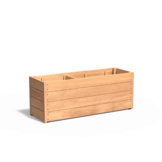 Hardhout PlantenbakkenCARREZ met bodem1500 x 500 x 574 mm - Vanaf nu beschikbaar