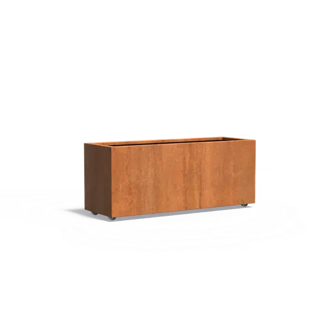 Cortenstaal PlantenbakkenCARREZ Met wielen1500 x 500 x 600 mm | Beperkte voorraad
