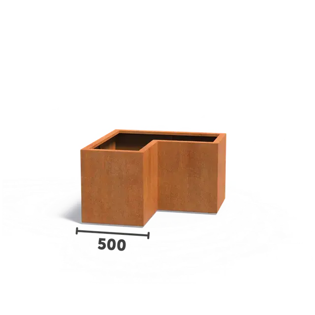 Cortenstaal PlantenbakkenCARREZ L-vorm1000 x 1000 x 600 mm - Koop vandaag
