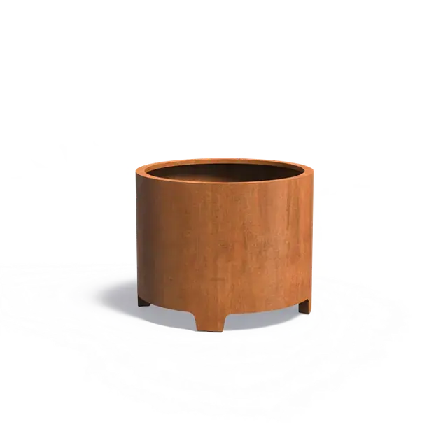 Nieuw in de shop - Cortenstaal PlantenbakkenCIRCUM met poten1000 x 800 mm