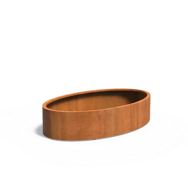 Cortenstaal PlantenbakkenELLIPSE met bodem2000 x 1200 x 400 mm | Meest verkocht