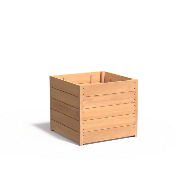 Scherpe prijs | Hardhout PlantenbakkenCARREZ met bodem800 x 800 x 713 mm