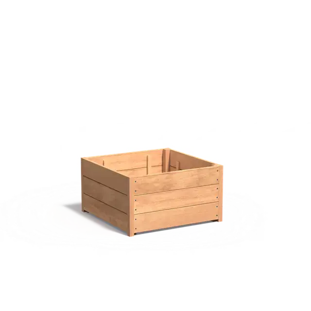 Bestseller - Hardhout PlantenbakkenCARREZ met bodem800 x 800 x 435 mm