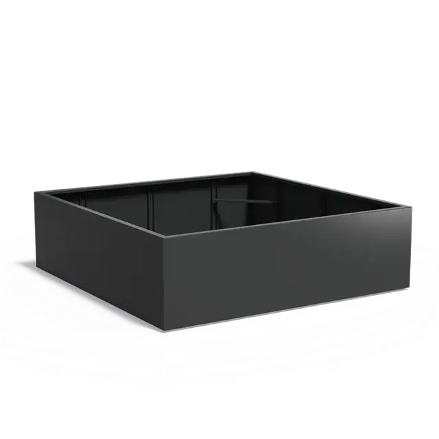 Direct beschikbaar | Aluminium PlantenbakkenCARREZ met bodem2000 x 2000 x 600 mm