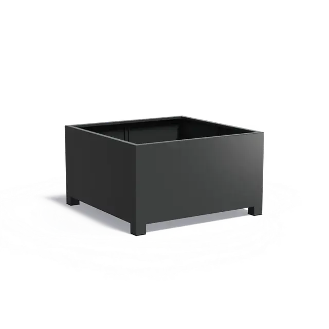 Direct kopen | Aluminium PlantenbakkenCARREZ met poten1400 x 1400 x 800 mm